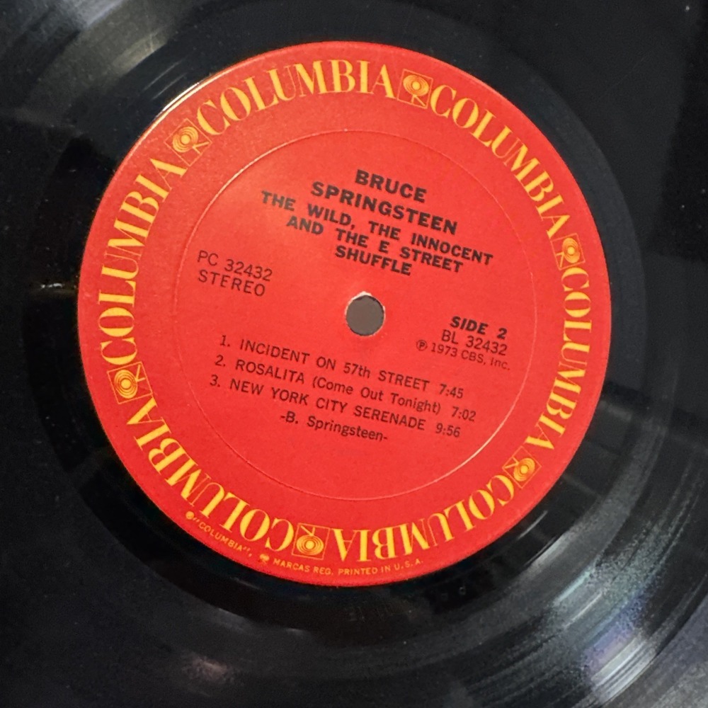 Bruce Springsteen The Wild, The Innocent, Street Shuffle vinyl record